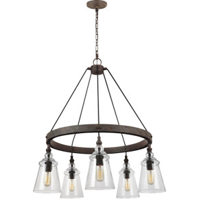Mid. Chandeliers Glass Down by Generation Lighting ( 1 | F3169/5DWI Loras ) 