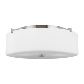 Flush Mounts Drum Shade by Generation Lighting ( 1 | FM312EN3/BS Sunset Drive ) 