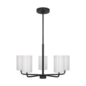 Mid. Chandeliers Glass Up by Generation Lighting ( 1 | GLC1015MBK Rhett ) 