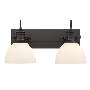 Bathroom Fixtures Two Lights by Golden ( 62 | 3118-BA2 RBZ-OP Hines ) 
