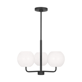 Mini Chandeliers Glass Shade by Generation Lighting ( 1 | GLC1043MBK Rory ) 