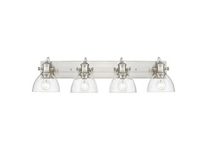Bathroom Fixtures Four Lights by Golden ( 62 | 3118-BA4 PW-SD Hines ) 