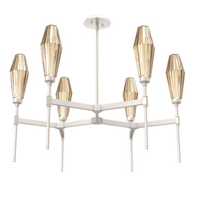 Mid. Chandeliers Glass Up by Hammerton Studio ( 404 | CHB0049-37-BS-RB-001-L3 Aalto ) 