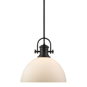 Pendants Glass Down by Golden ( 62 | 3118-L BLK-OP Hines ) 