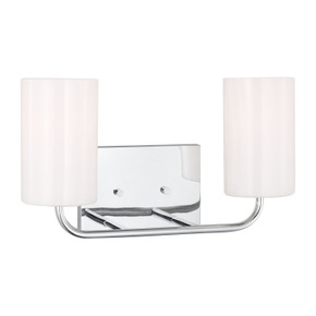 Bathroom Fixtures Two Lights by Generation Lighting ( 1 | GLV1002CH Rhett ) 