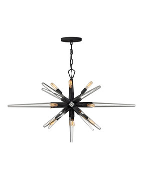 Mid. Chandeliers Starburst by Fredrick Ramond ( 138 | FR47409BLK Ariel ) 