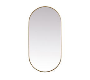 Mirrors Oval/Round by Elegant Lighting ( 173 | MR2A3060BRS Asha ) 