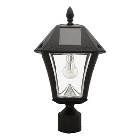 Exterior Solar by Gama Sonic ( 156 | 105B033 Baytown II Bulb Solar Lamp Series ) 