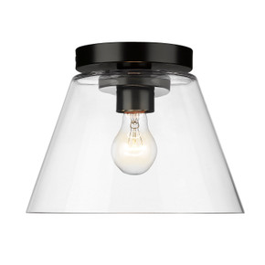 Flush Mounts Cage Style by Golden ( 62 | 3189-FM11 BLK-CLR Penn ) 