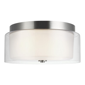 Flush Mounts Drum Shade by Generation Lighting ( 1 | 7537302EN3-962 Elmwood Park ) 
