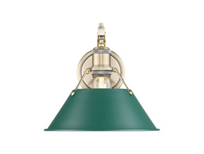 Sconces Metal by Golden ( 62 | 3306-1W AB-GN Orwell ) 