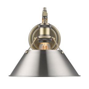 Sconces Directional/Cylinder by Golden ( 62 | 3306-1W AB-PW Orwell ) 