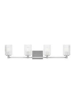 Bathroom Fixtures Four Lights by Generation Lighting ( 1 | GLV1044BS Lando ) 