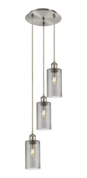 Mini Pendants 3 Light Cluster by Innovations ( 405 | 113B-3P-SN-G434-7SM Downtown Urban ) 