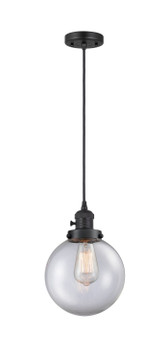 Mini Pendants Glass Down by Innovations ( 405 | 201CSW-BK-G202-8-LED Franklin Restoration ) 