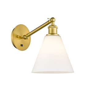 Sconces Single Glass by Innovations ( 405 | 317-1W-SG-GBC-81 Ballston ) 