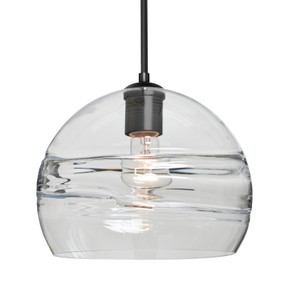 Mini Pendants Glass Down by Besa ( 74 | 1JC-SPIR10CL-BK Besa Spirit 10 Pendant ) 