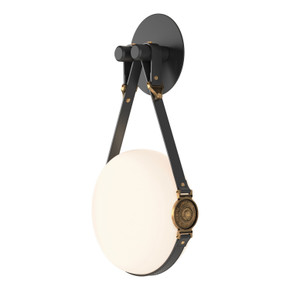 Sconces Single Glass by Hubbardton Forge ( 39 | 201030-LED-10-27-LK-HF-GG0672 Derby ) 
