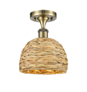 Semi-Flush Mts. Glass Down by Innovations ( 405 | 516-1C-AB-RBD-8-NAT Ballston ) 