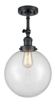 Semi-Flush Mts. Directional by Innovations ( 405 | 201F-BK-G202-10-LED Franklin Restoration ) 