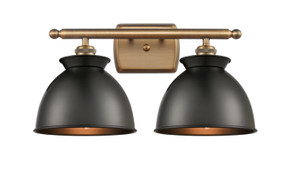 Bathroom Fixtures Two Lights by Innovations ( 405 | 516-2W-BB-M14-BK-LED Ballston ) 