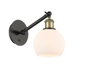 Sconces Single Glass by Innovations ( 405 | 317-1W-BAB-G121-6 Ballston ) 