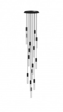 Mid. Chandeliers Multi-Port/Cascade by Avenue Lighting ( 192 | HF3315-BK Strand ) 