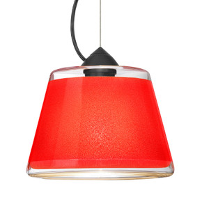 Mini Pendants Glass Down by Besa ( 74 | 1KX-PIC9RD-BK Besa Pica 9 Pendant ) 