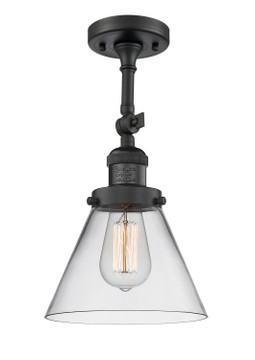Semi-Flush Mts. Glass Down by Innovations ( 405 | 201F-BK-G42 Franklin Restoration ) 