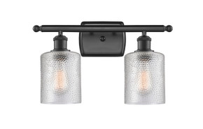 Bathroom Fixtures Two Lights by Innovations ( 405 | 516-2W-BK-G112-LED Ballston ) 