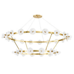 Large Chandeliers Ring/Halo by Hudson Valley ( 70 | 4262-AGB Austen ) 