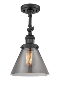 Semi-Flush Mts. Glass Down by Innovations ( 405 | 201F-BK-G43 Franklin Restoration ) 