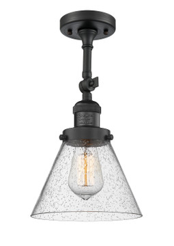Semi-Flush Mts. Glass Down by Innovations ( 405 | 201F-BK-G44 Franklin Restoration ) 