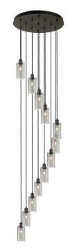 Pendants Multi-port/Cascade by Innovations ( 405 | 126B-12P-BK-G434-7SM Downtown Urban ) 