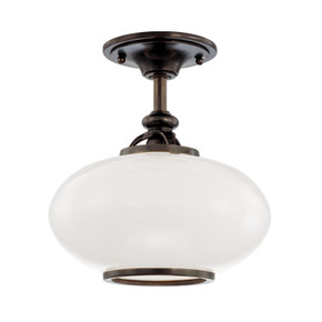 Semi-Flush Mts. Glass Down by Hudson Valley ( 70 | 9812F-OB Canton ) 