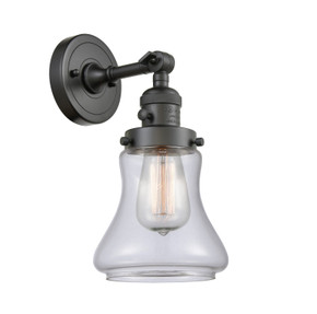Sconces Single Glass by Innovations ( 405 | 203SW-OB-G192-LED Franklin Restoration ) 