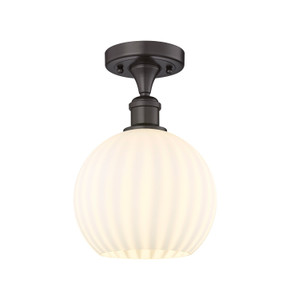 Semi-Flush Mts. Glass Down by Innovations ( 405 | 516-1C-OB-G1217-8WV Ballston ) 