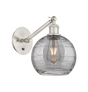 Sconces Single Glass by Innovations ( 405 | 317-1W-SN-G1213-8SM Ballston ) 