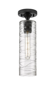 Semi-Flush Mts. Glass Down by Innovations ( 405 | 434-1F-BK-G434-12DE Downtown Urban ) 