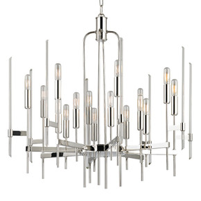 Mid. Chandeliers Candle by Hudson Valley ( 70 | 9916-PN Bari ) 
