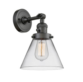 Sconces Single Glass by Innovations ( 405 | 203SW-OB-G42-LED Franklin Restoration ) 