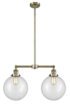 Linear/Island 2 Light Bar by Innovations ( 405 | 209-AB-G202-10-LED Franklin Restoration ) 