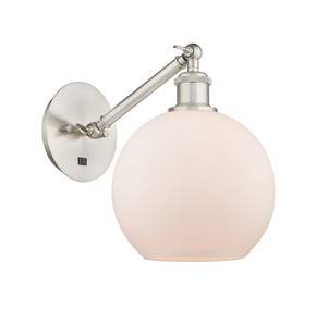 Sconces Single Glass by Innovations ( 405 | 317-1W-SN-G121-8 Ballston ) 