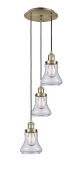 Mini Pendants 3 Light Cluster by Innovations ( 405 | 113F-3P-AB-G192 Franklin Restoration ) 