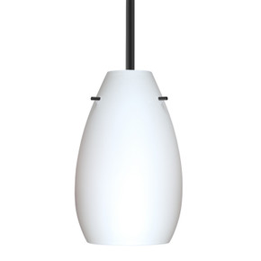 Mini Pendants Glass Down by Besa ( 74 | 1TT-412607-LED-BK Besa Pera 9 Stem Pendant ) 