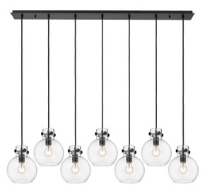 Linear/Island 4 Light + by Innovations ( 405 | 127-410-1PS-BK-G410-8CL Downtown Urban ) 