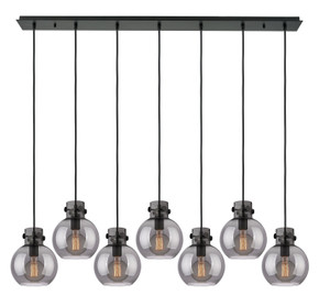 Linear/Island 4 Light + by Innovations ( 405 | 127-410-1PS-BK-G410-8SM Newton ) 