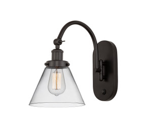 Sconces Single Glass by Innovations ( 405 | 918-1W-OB-G42-LED Franklin Restoration ) 