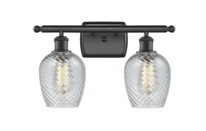 Bathroom Fixtures Two Lights by Innovations ( 405 | 516-2W-BK-G292-LED Ballston ) 