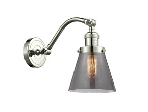 Sconces Single Glass by Innovations ( 405 | 515-1W-PN-G63-LED Franklin Restoration ) 